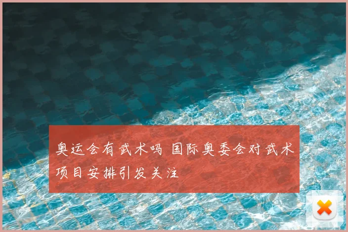 奥运会有武术吗 国际奥委会对武术项目安排引发关注